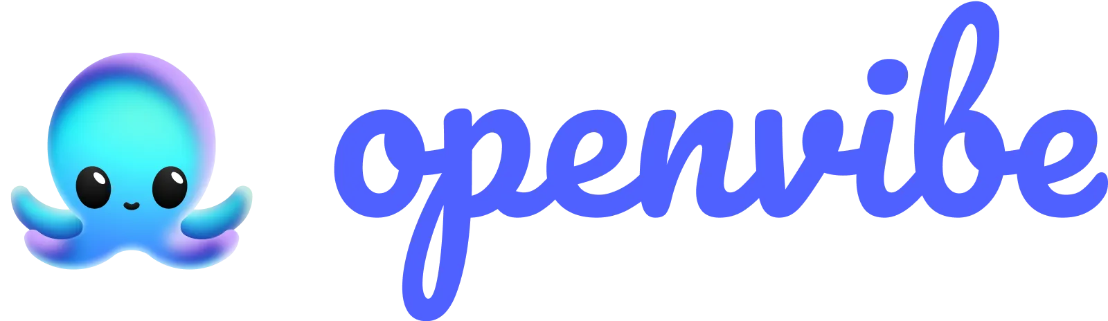 Blue openvibe logo with octopus